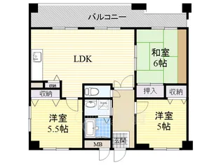 第2エステート松尾【3階】の間取り