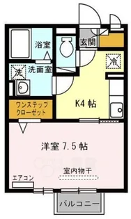 ピア東久代【2階】の間取り