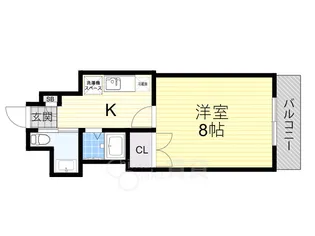 シプレス【3階】の間取り