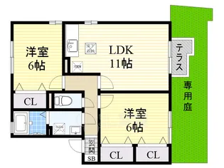 桃園【1階】の間取り