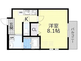 フジパレス石橋サウス【1階】の間取り