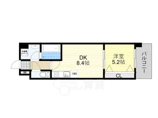 トリニティ小戸【2階】の間取り