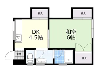 マンション南風【1階】の間取り