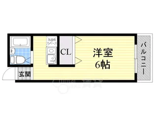 シャトレー西小路【5階】の間取り