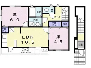 Calm Promenado【2階】の間取り