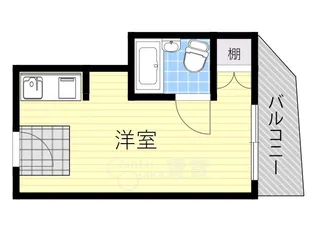 グローバル槻木【1階】の間取り