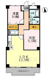 メルヴェーユ畦野【1階】の間取り