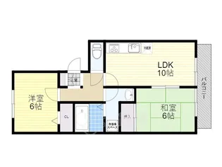 2LDKの間取り画像