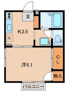 フローラ花屋敷【1階】の間取り