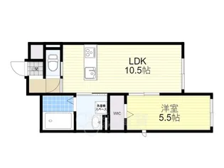 兵庫県川西市下加茂1丁目【アパート】の間取り
