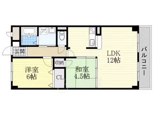 ラ・アクール【1階】の間取り
