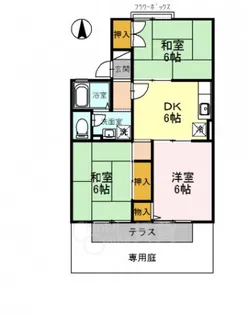 シャルマンコート A棟【1階】の間取り