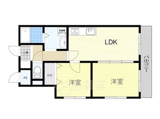 大阪府豊中市新千里南町2丁目【マンション】の間取り