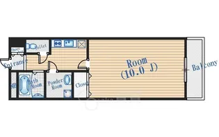 大阪府吹田市山田東1丁目【マンション】の間取り