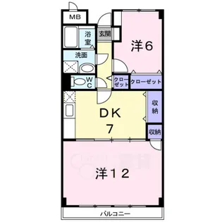 ラ・プルミエール【4階】の間取り