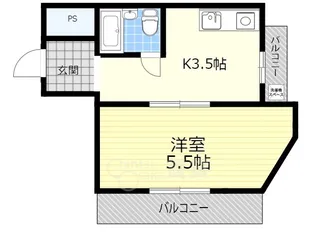 シティハイツ槻木【6階】の間取り
