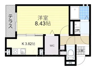 B♭2nd【1階】の間取り