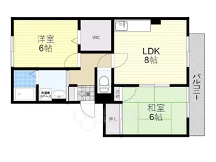 サンハイツツチタ二【2階】の間取り