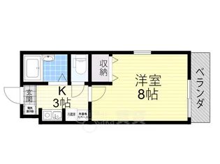 メゾンウッディ2【2階】の間取り