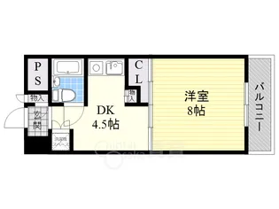ブランコート豊中【3階】の間取り