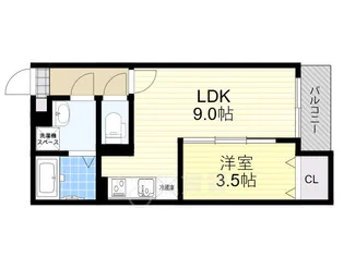アルカディア江坂【2階】の間取り