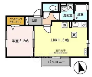 Espoir土谷 A棟【1階】の間取り