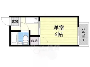 大阪府吹田市千里山西6丁目【アパート】の間取り