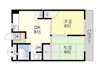 大阪府吹田市山田西4丁目【マンション】の間取り