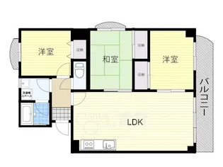 大阪府吹田市山田西3丁目【マンション】の間取り