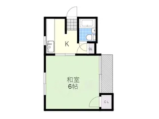 大阪府吹田市長野東【マンション】の間取り