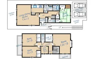 大阪府茨木市南春日丘5丁目【一戸建】の間取り