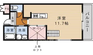 大阪府箕面市彩都粟生南1丁目【マンション】の間取り