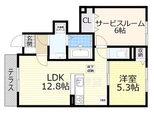 大阪府箕面市桜1丁目【アパート】の間取り