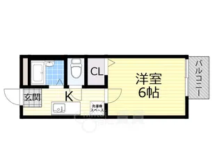 大阪府箕面市小野原東2丁目【アパート】の間取り