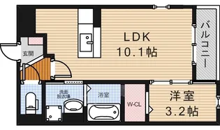 大阪府箕面市桜井3丁目【アパート】の間取り