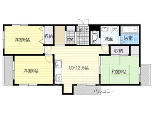 大阪府豊中市東豊中町2丁目【マンション】の間取り