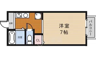 1Kの間取り画像