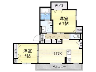 大阪府茨木市彩都あさぎ4丁目【マンション】の間取り