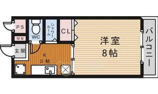 大阪府箕面市箕面4丁目【マンション】の間取り