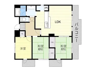 大阪府箕面市小野原東4丁目【マンション】の間取り