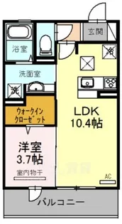 大阪府池田市住吉1丁目【アパート】の間取り
