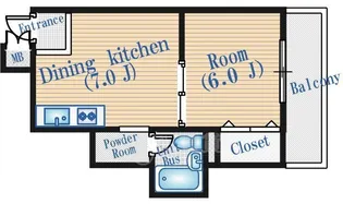大阪府豊中市柴原町3丁目【マンション】の間取り