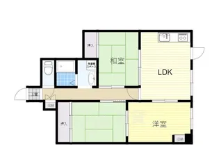 大阪府豊中市宮山町1丁目【マンション】の間取り