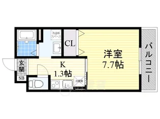 大阪府豊中市上野西2丁目【アパート】の間取り