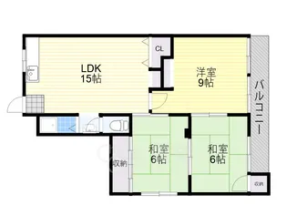 大阪府豊中市螢池南町2丁目【マンション】の間取り