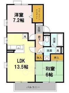 大阪府池田市神田4丁目【アパート】の間取り