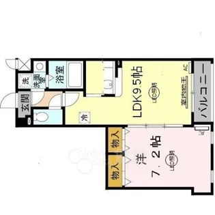 大阪府豊中市野田町【マンション】の間取り