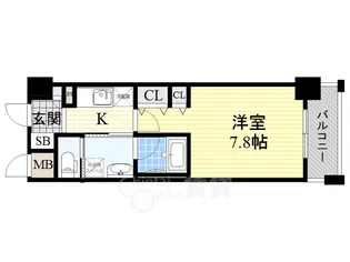 KDXレジデンス豊中南【10階】の間取り