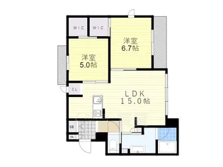サンビレッジ大和【2階】の間取り