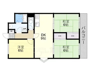 大阪府吹田市岸部北5丁目【マンション】の間取り
